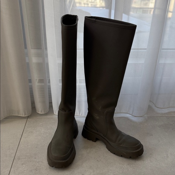 Zara Khaki green Rain Boots - Picture 7 of 12